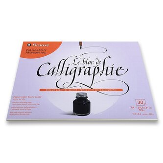 Blok Clairefontaine Calligraphy Pad A4, 30 listů, 125 g