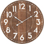 Hodiny nástěnné - hnědé, MDF, 58 cm
