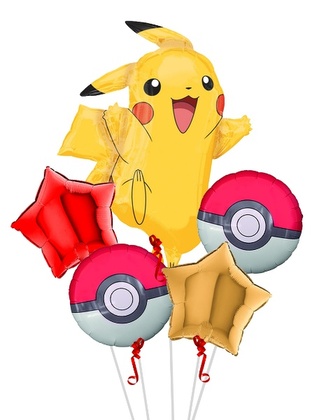 Sada fóliových balonků Pokémon Pikachu Smart - 5 ks Sada fóliových balonků Pokémon Pikachu Smart - 5 ks