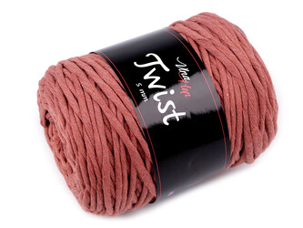 Bavlněná pletací příze Twist macrame 500 g rozčesávací - 1 ks - 12 (8207) terakota