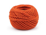 Bavlněná příze macrame / háčkovací 40 g rozčesávací - 1 ks - 21 (06) oranžová mrkvová