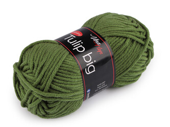Pletací příze Tulip big 100 g - 1 ks - 16 (41309) zelená