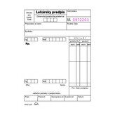 Lékařský předpis - sypaný bílý A6 100 listů