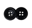 Knoflík - sada 3 ks - černá - prům. 20 mm