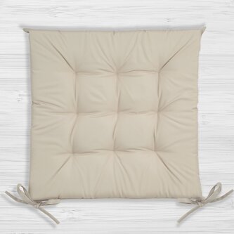 Zahradní prošívaný podsedák na židli GIARDINO krémová 40x40 cm Mybesthome
