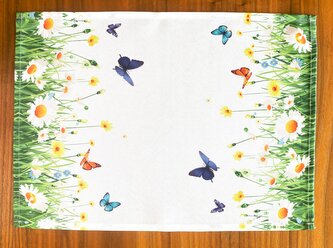 Dekorační ozdobný ubrousek SPRING BUTTERFLY 32x45 cm Mybesthome