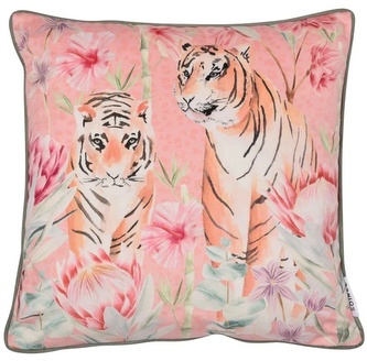 Polštář Tropical Leopard Coral 43x43
