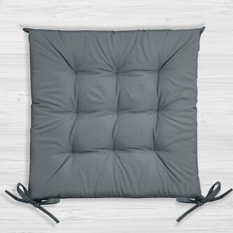 Zahradní prošívaný podsedák na židli GIARDINO šedá 40x40 cm Mybesthome