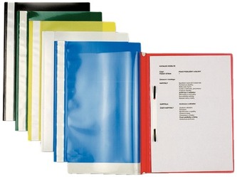 Skoroszyty plastikowe miękkie A4 fiol. op. 25 szt.Esselte