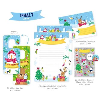 Zestaw List do Św. Mikołaja - Magic Moments BN, Trendhaus