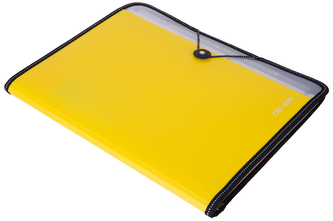 Teczka z gumką A4 7-przegródek Rio żółta, Deli