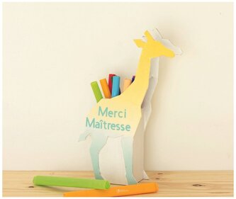 Pojemnik na przybory biurowe kubek Słoń 18 x 20 x 5 cm AC912C, Decopatch