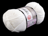 Pletací příze Merino bulky 100 g - 1 ks - 1 (501) bílá