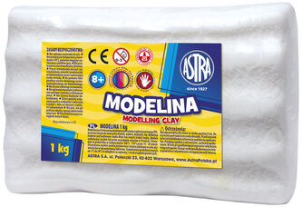 Modelina 1 kg biała Astra 304111012