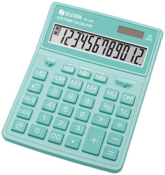 Kalkulator biurowy SDC444XRGNE - zielony, Eleven 