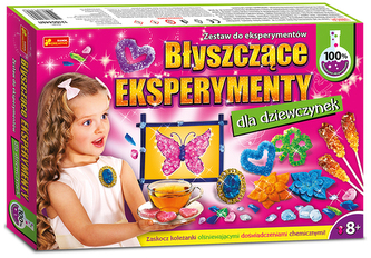 Zabawka naukowa Błyszczące eksperymenty dla dziewczynek, Ranok-Creative