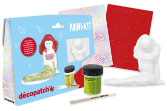 Zestaw startowy mini "Syrenka" 3,5 x 19 x13,5cm KIT047C, Decopatch