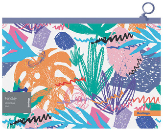 Koperta z suwakiem Fantasy A4, motyw natural., 180 mikr.,, Berlingo