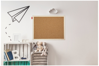 Tablica korkowa 60 x 40 cm rama drewniana 428621, MemoBe