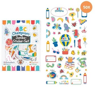 Naklejki duże zestaw 50 szt. ABC CHAMPIONS, Trendhaus