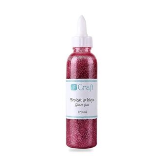 Brokat w kleju 120 ml różowy, Dp Craft