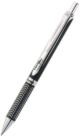 Pióro kulkowe Energel Sterling ciemno-niebieskie -obudowa czarna wkład 0,7 nieb. BL407-TR1ACPL, Pentel
