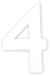 Cyfra mała „4” - 7,7 x 1,5 x 12cm. AC344, Decopatch