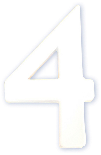 Cyfra mała „4” - 7,7 x 1,5 x 12cm. AC344, Decopatch
