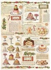 Papier ryżowy A4 Vintage ciastkarnia, Stamperia