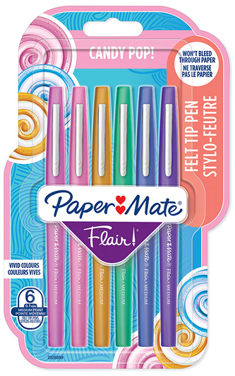 Pisaki Flair Candy 6szt Paper Mate