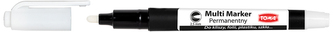 Marker permanentny 2,5mm 332 biały, Toma