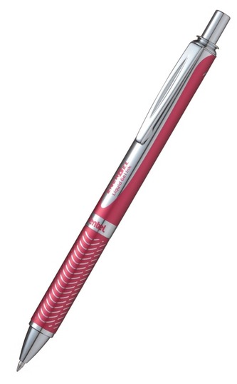 Pióro kulkowe Energel Sterling czerwony - wkład 0,7 nieb. BL407-TR1BCPL, Pentel