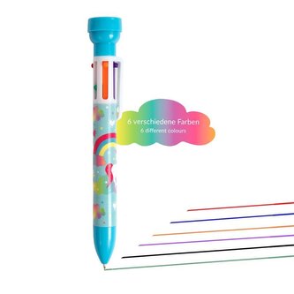 Długopis wielokolorowy 6 kolorów ze stemplem Dreamland, Trendhaus