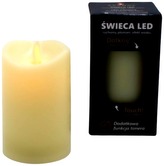 Wkład do zniczy LED, ruchomy płomień, efekt wosku H150 kość słoniowa, Grande