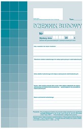 Druk Dziennik budowy A4, 603-1Z, MiP