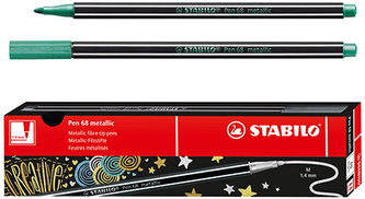 Pisak Pen 68/836 zielony metaliczny, Stabilo