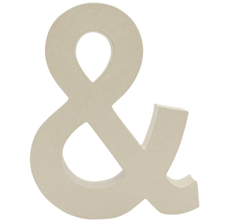 Znak fantazyjny „&” 30 cm AC812C, Decopatch