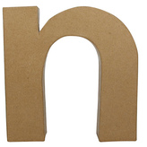 Litera fantazyjna "N" z masy papierowej AC407, Decopatch