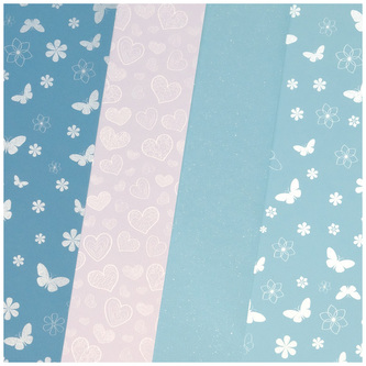 Karton ozdobny Pastelowy błękit 20 szt./op. 200 g/m2, Galeria Papieru
