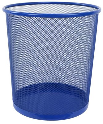 Kosz okrągły L5002 niebieski z siatki metalowej, NET