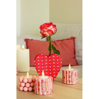 Świecznik okrągły z bransoletkami 8 x 8 x 5 cm AC910C, Decopatch