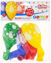 Balony Premium Hel z nadr. 6, 13" op. 5szt., GoDan