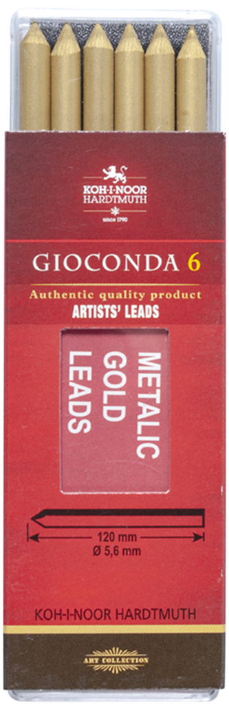 Grafity 5.5mm kol. złoty op. 6 szt., Koh-i-Noor