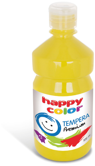 Farba tempera Premium 500ml cytrynowa nr.10, Happy Color
