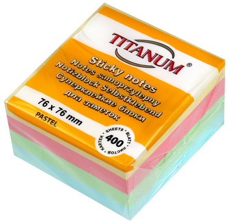 Notes s-prz.76x76 400-k. PASTEL, Titanum