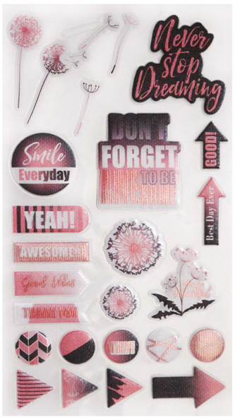 Zestaw naklejek Puffy P&N, Incood