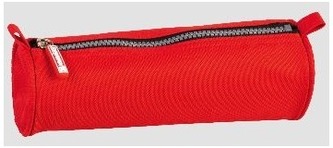 Piórnik tkaninowy Colour Code czerwony, Brunnen