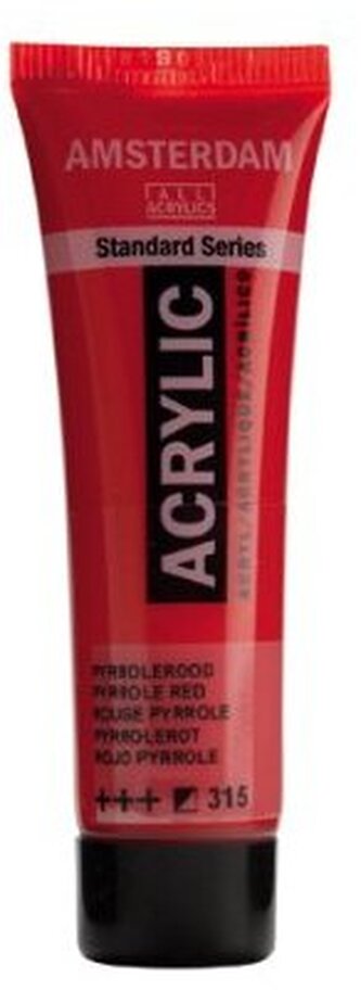 Farba akrylowa nr 315 pyrrole red 20ml, Amsterdam