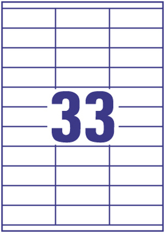 Etykiety 70 x 25.4 mm 33 x 100 ark Europe100 by Economy, Avery