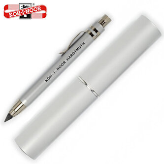 Ołówek automatyczny 5.6 mm srebrny  w metalowej tubie 5359/15, Koh-I-Noor